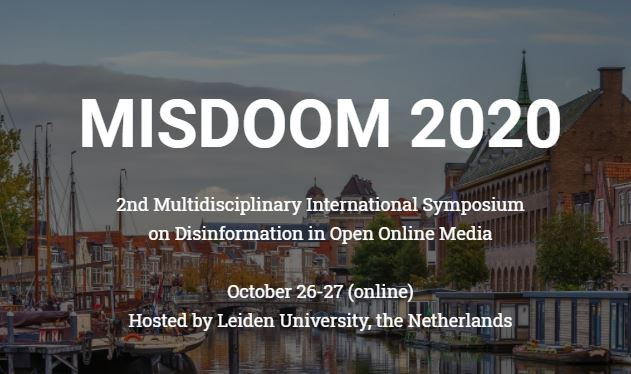 MISDOOM 2020 - 2nd Multidisciplinary International Symposium on Disinformation in Open Online Media