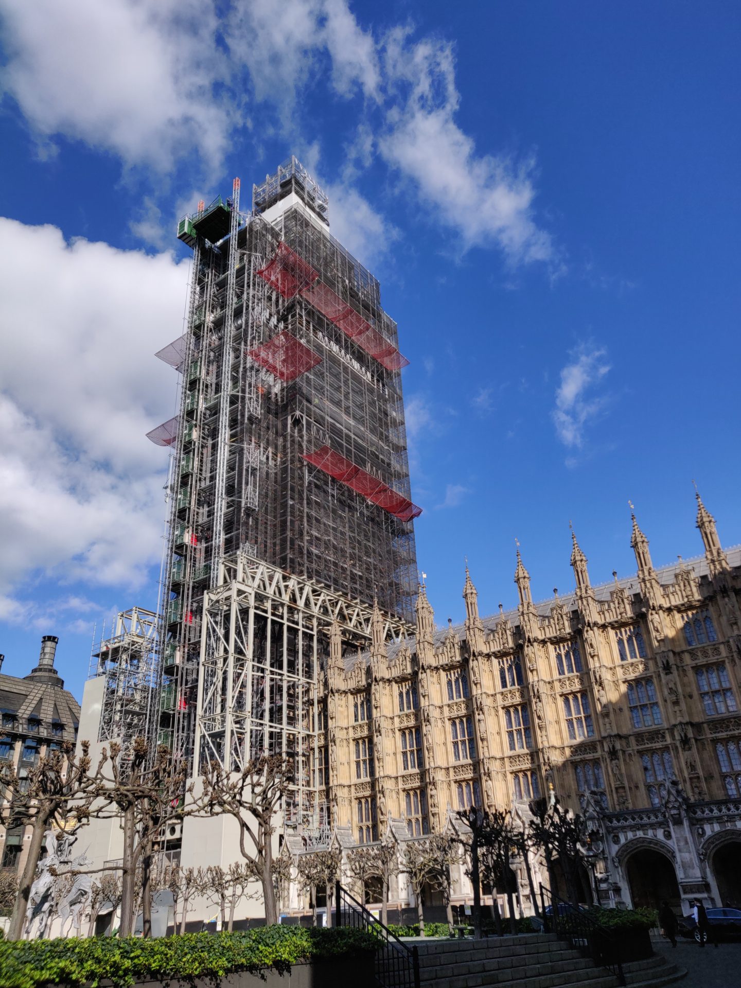 The Palace of Westminster being repaired