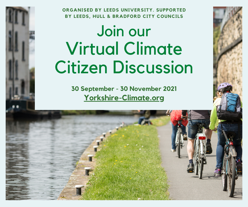 Poster for Yorkshire Citizen Climate Change Discussion